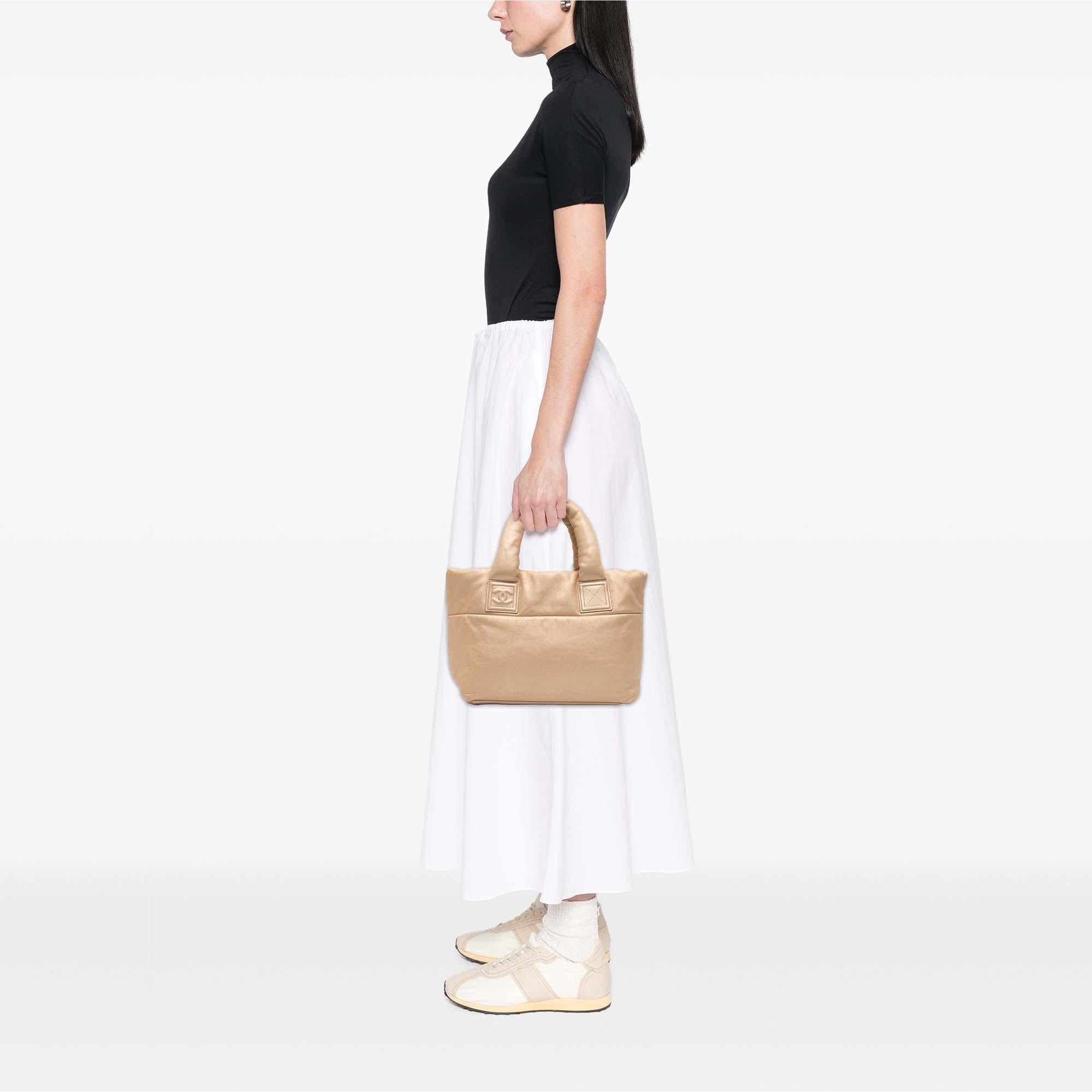 Chanel Small Lambskin Coco Cocoon Reversible Tote