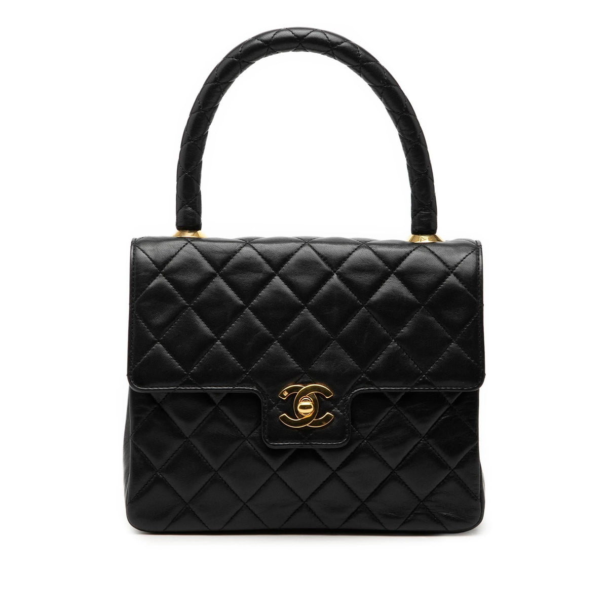 Chanel Small Lambskin Kelly Top Handle Bag