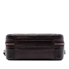 Chanel Small Quilted Caviar Filigree Vanity Case