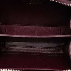 Chanel Small Quilted Caviar Filigree Vanity Case