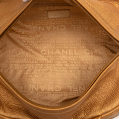 Chanel Small Quilted Metallic Calfskin Le Marais Bowler Bag