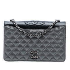 Chanel Small Quilted Metallic Lambskin Ballerine Flap
