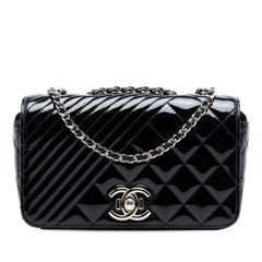 Chanel Small Quilted Patent Coco Boy Flap