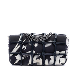 Chanel Small Silk and Lambskin Net Tahiti Flap