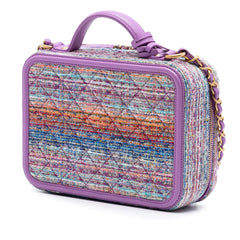 Chanel Small Tweed CC Filigree Vanity Case