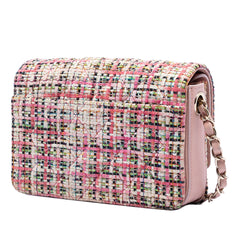 Chanel Small Tweed CC Stud Double Flap