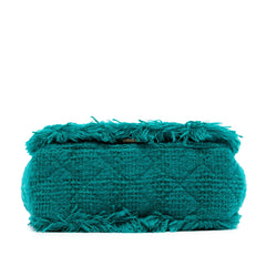 Chanel Small Wool Tweed Giant Logo Flap
