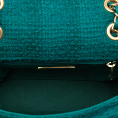 Chanel Small Wool Tweed Giant Logo Flap