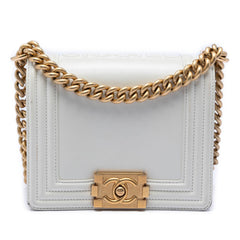 Chanel Square Calfskin Boy Reverso Flap