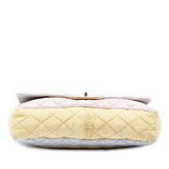 Chanel Tricolor Quilted Grosgrain Satin Reissue 2.55 Single Flap 227