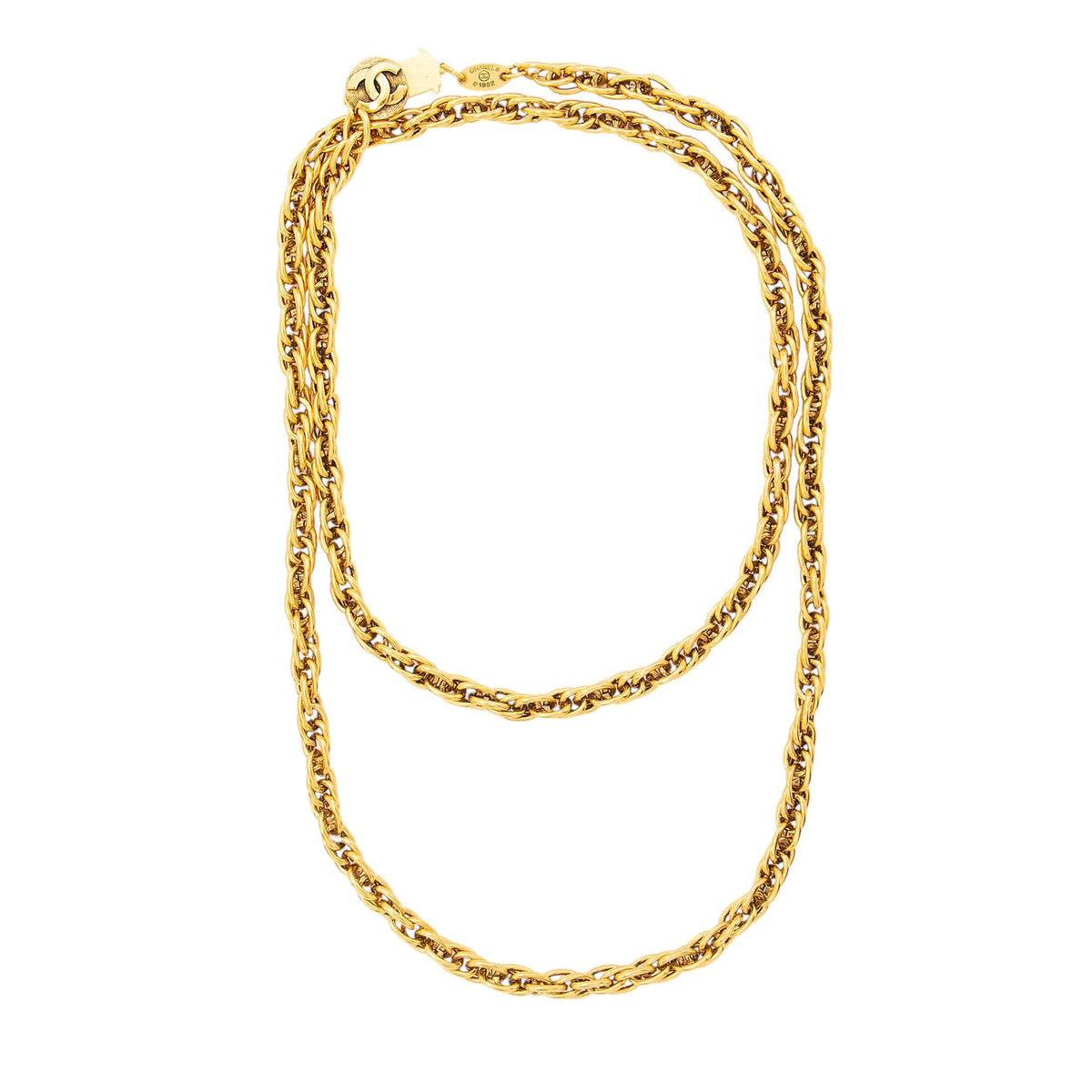 Chanel Vintage CC Chain Necklace