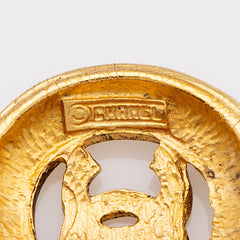 Chanel Vintage CC Open Medallion Necklace