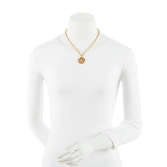 Chanel Vintage CC Open Medallion Necklace