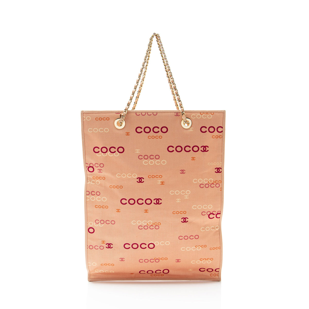 Chanel Vintage Canvas Coco Logo Tote