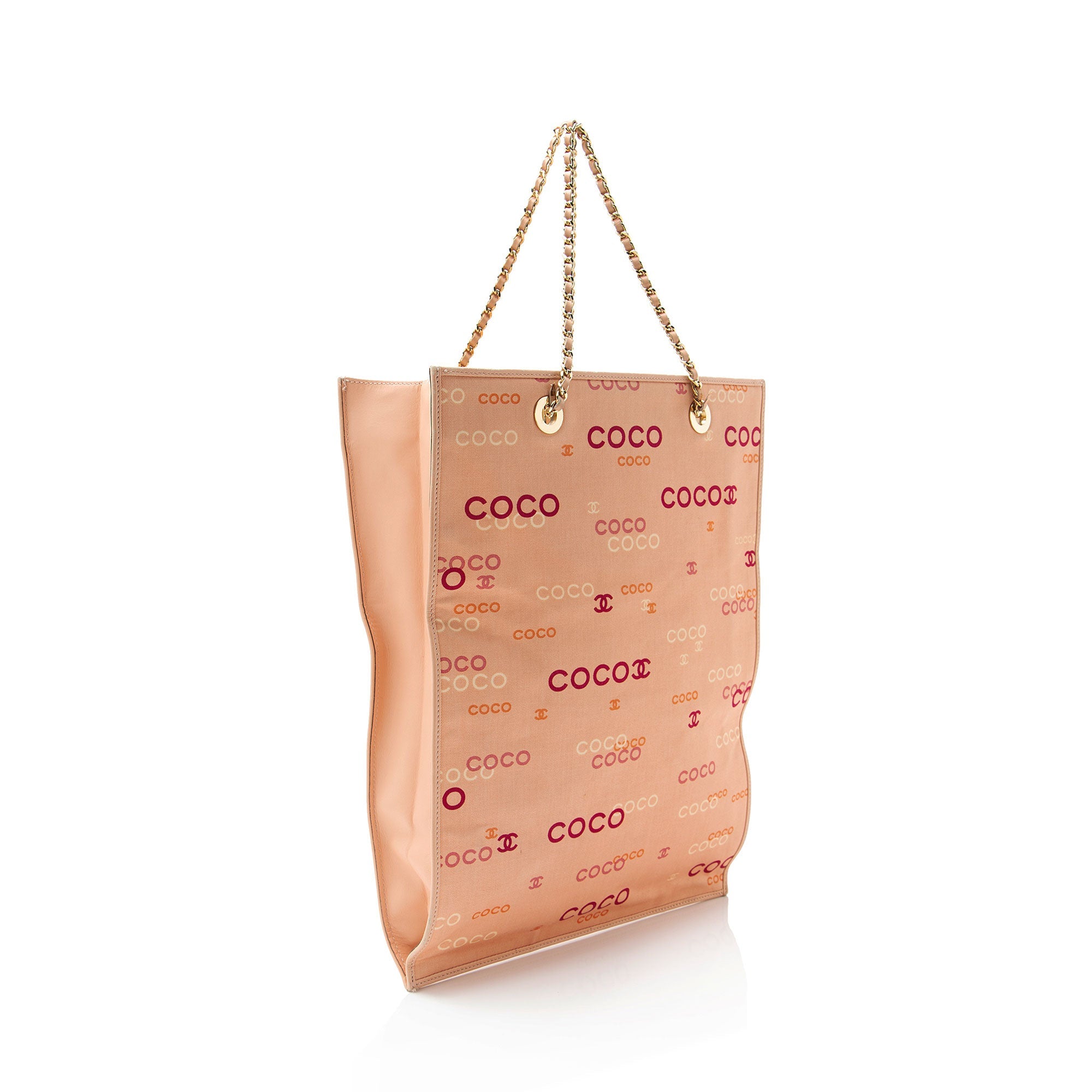 Chanel Vintage Canvas Coco Logo Tote