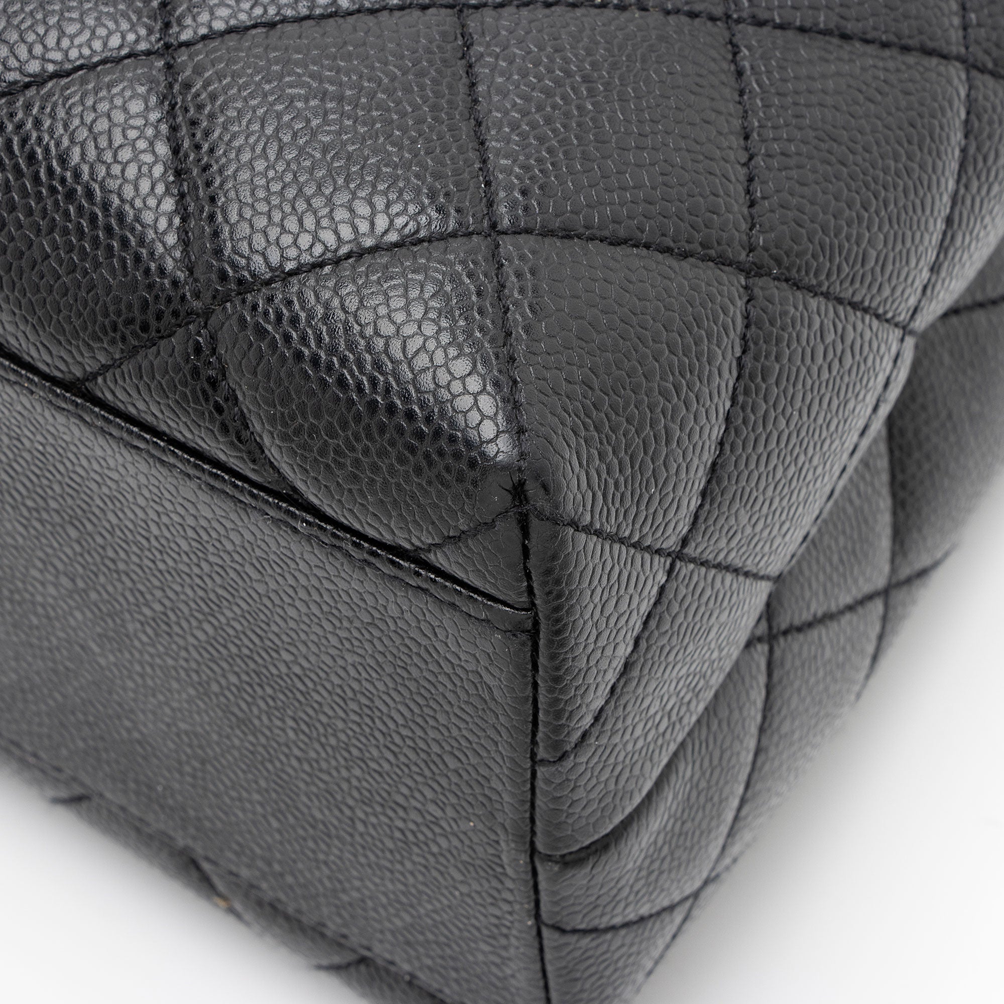 Chanel Vintage Caviar Leather Kelly Top Handle