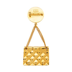 Chanel Vintage Coin Medallion Flap Bag Brooch