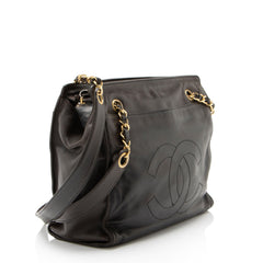 Chanel Vintage Lambskin CC Chain Tote