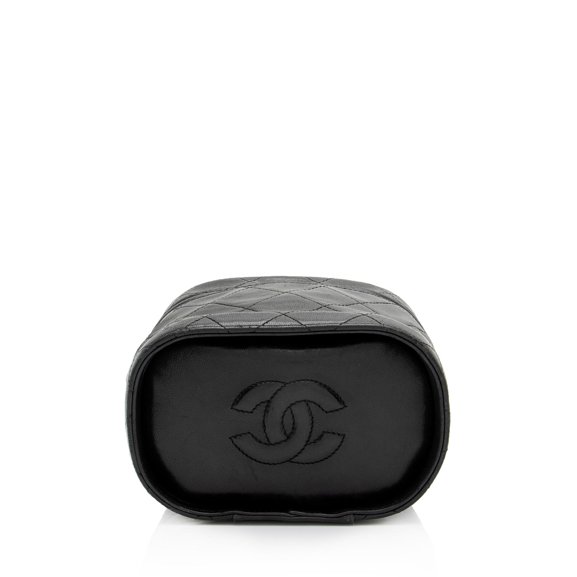 Chanel Vintage Lambskin Tassle Vanity Case with Chain