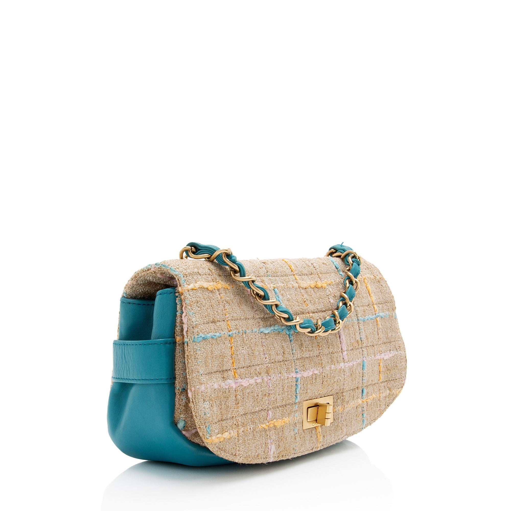 Chanel Vintage Tweed Mademoiselle Flap Bag