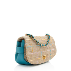 Chanel Vintage Tweed Mademoiselle Flap Bag