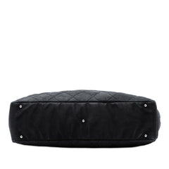 Chanel XL Quilted Coated Canvas Paris Biarritz Tote