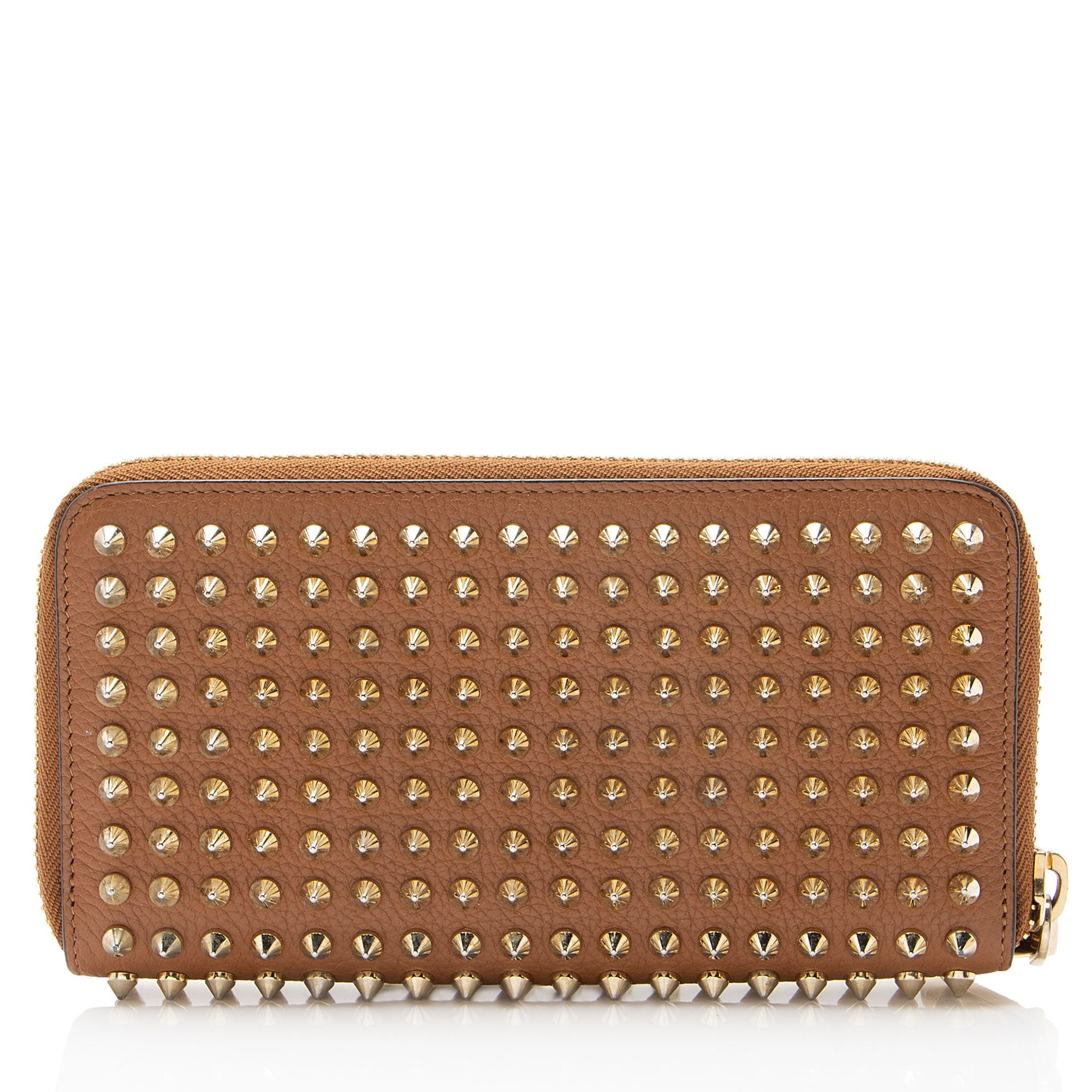 Christian Louboutin Leather Spiked Panettone Wallet