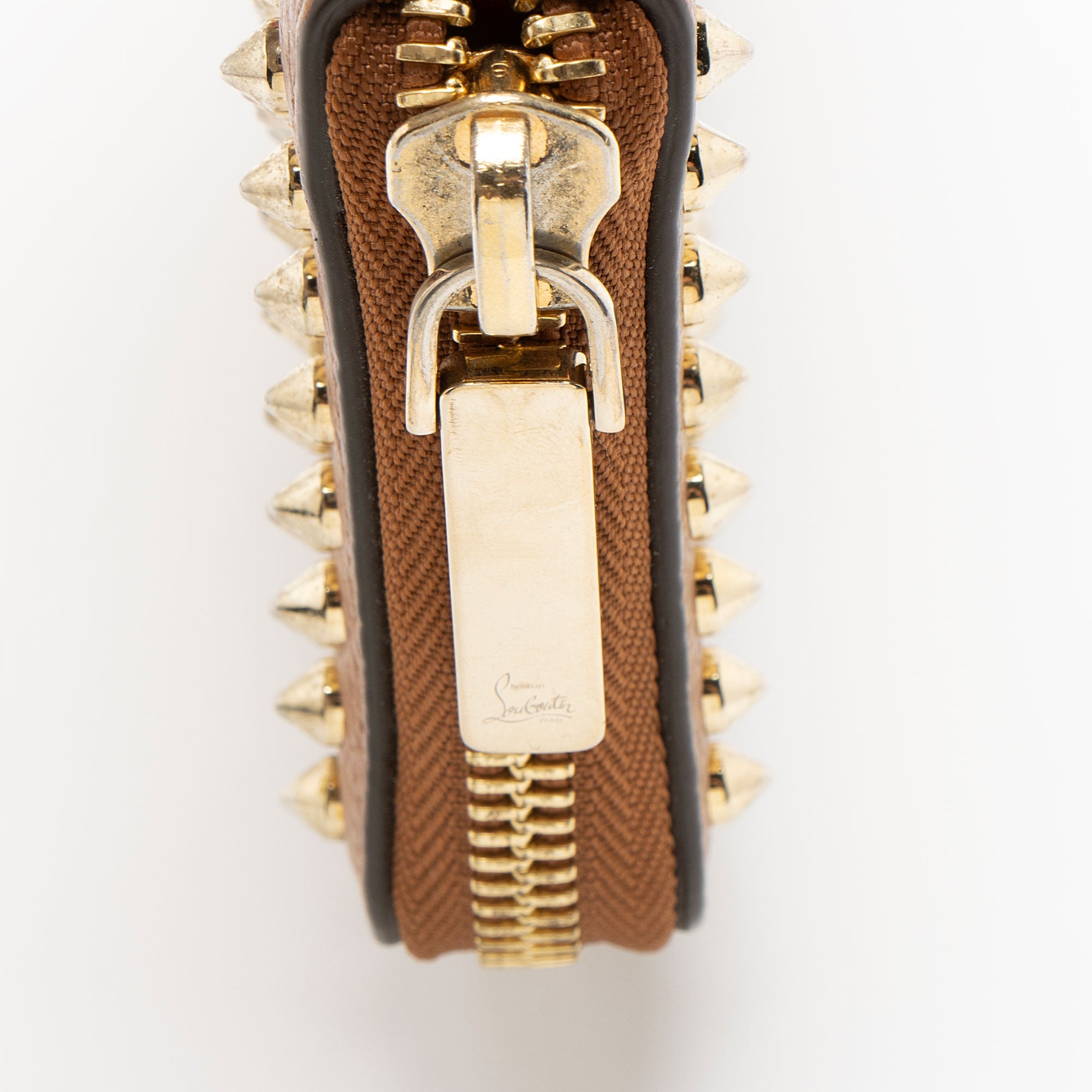 Christian Louboutin Leather Spiked Panettone Wallet