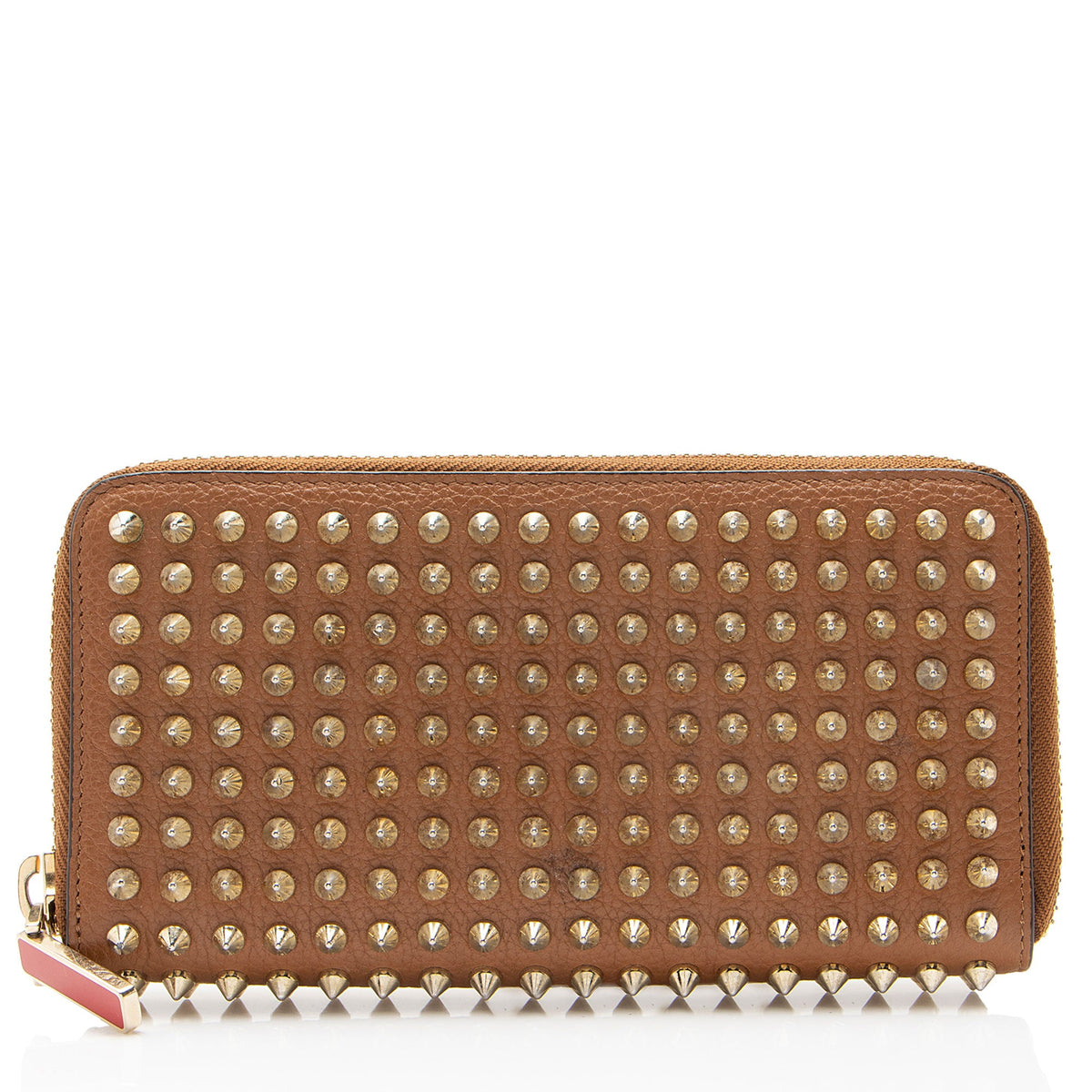 Christian Louboutin Leather Spiked Panettone Wallet