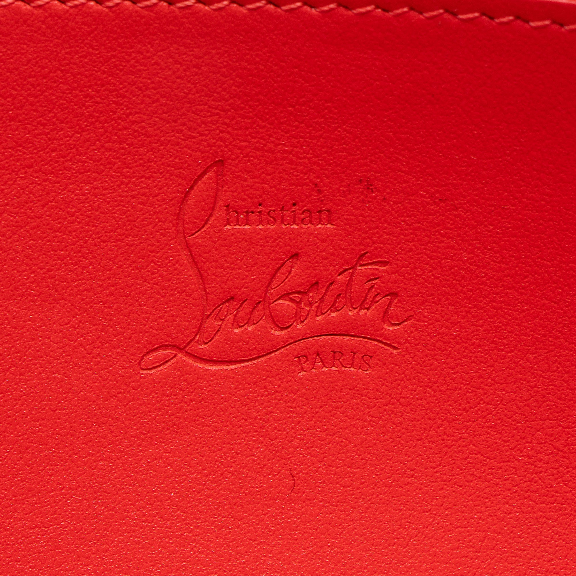 Christian Louboutin Leather Spiked Panettone Wallet