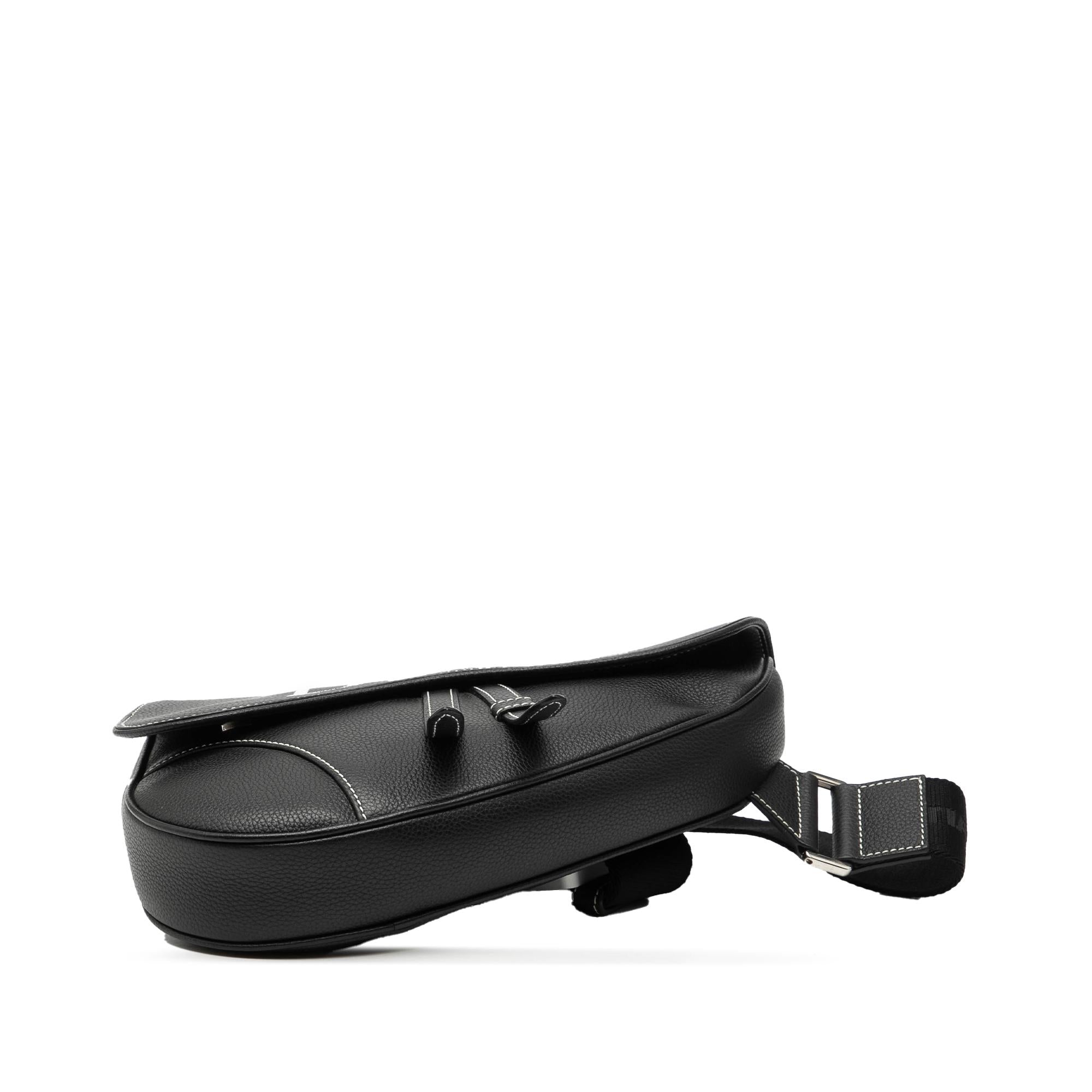 Dior Alex Foxton Grained Calfskin Saddle Bag