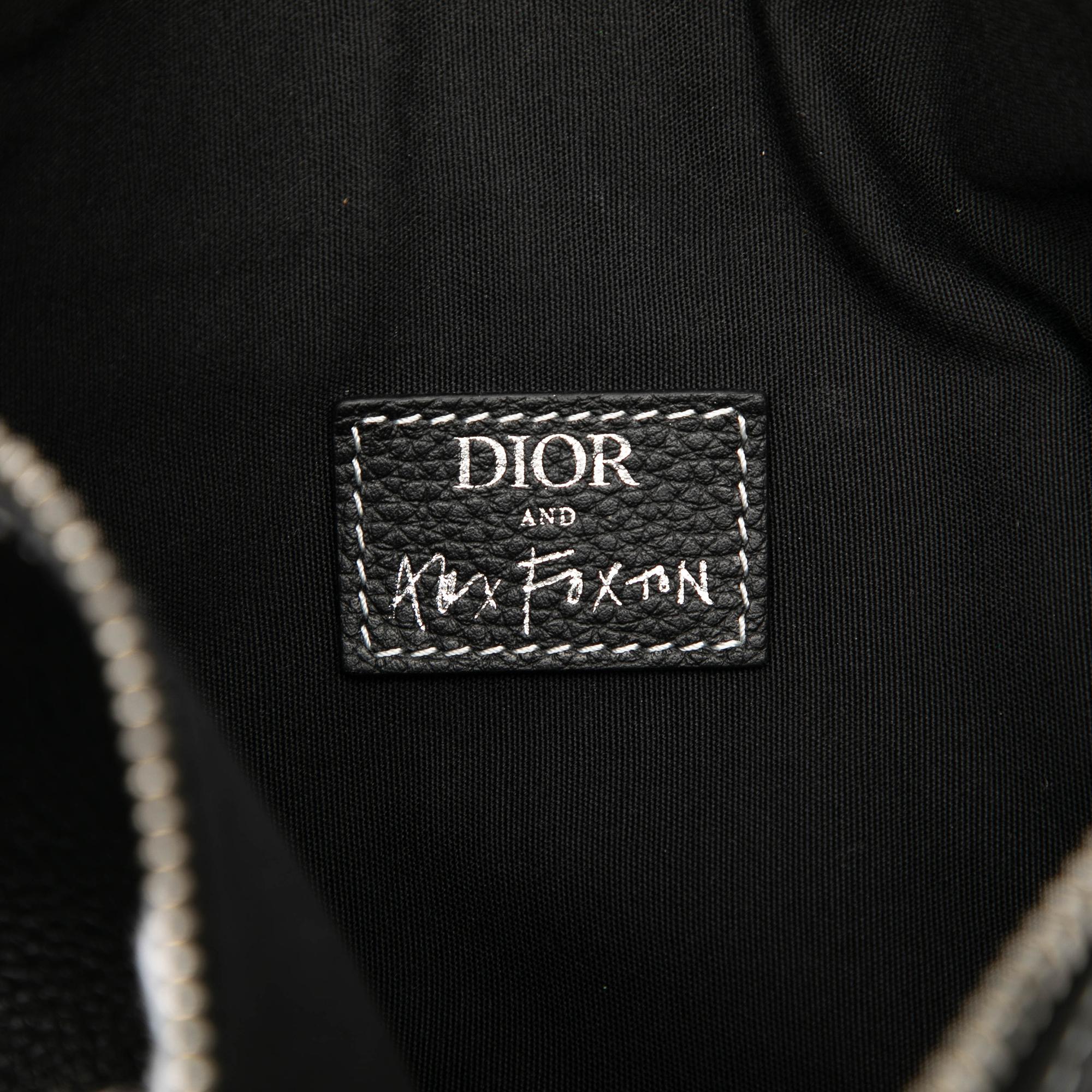 Dior Alex Foxton Grained Calfskin Saddle Bag