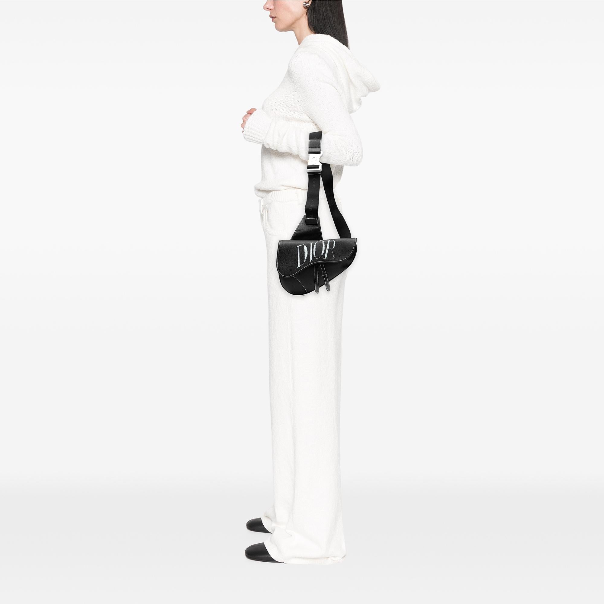 Dior Alex Foxton Grained Calfskin Saddle Bag