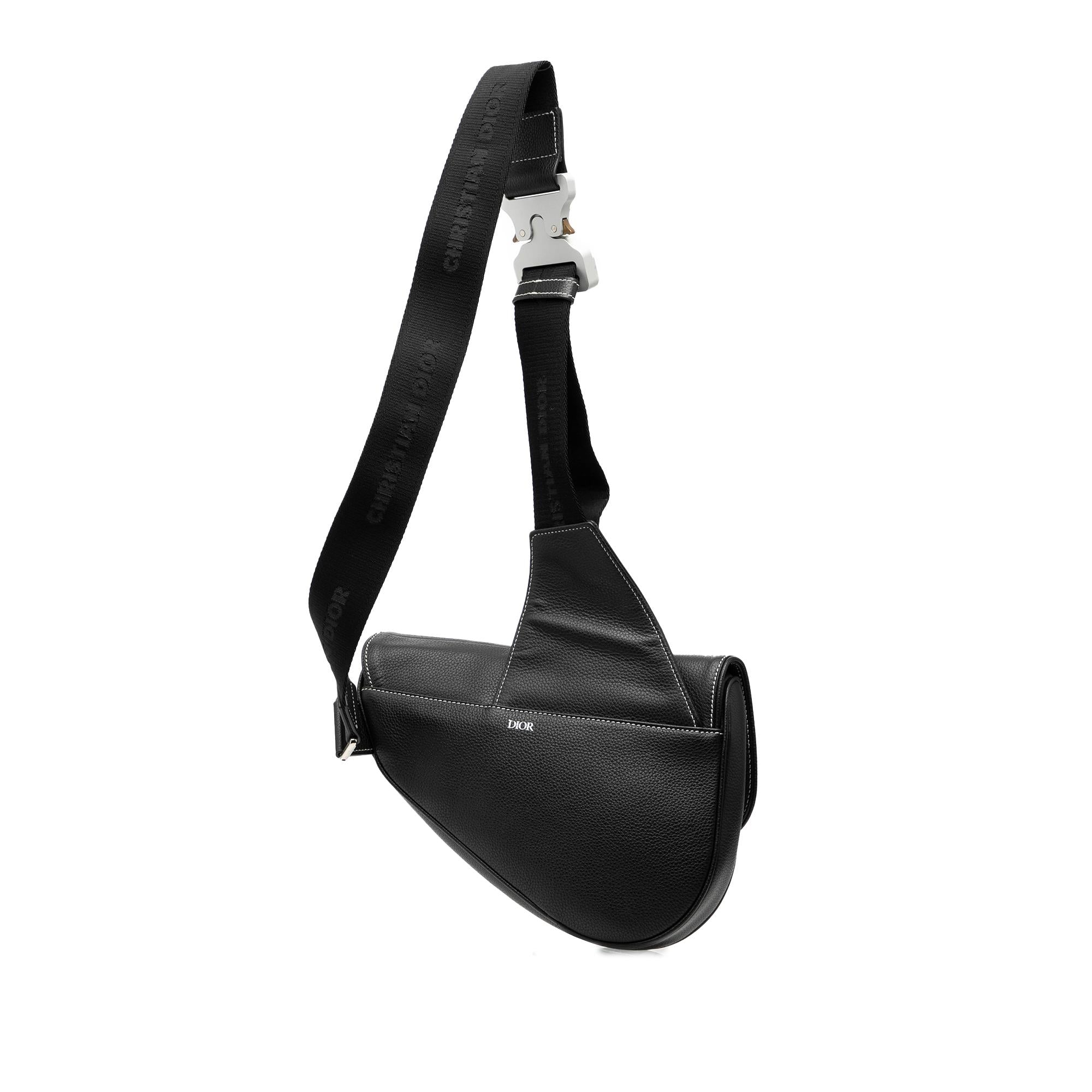 Dior Alex Foxton Grained Calfskin Saddle Bag