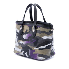 Dior Anselm Reyle Mini Canvas Camouflage Shopping Tote