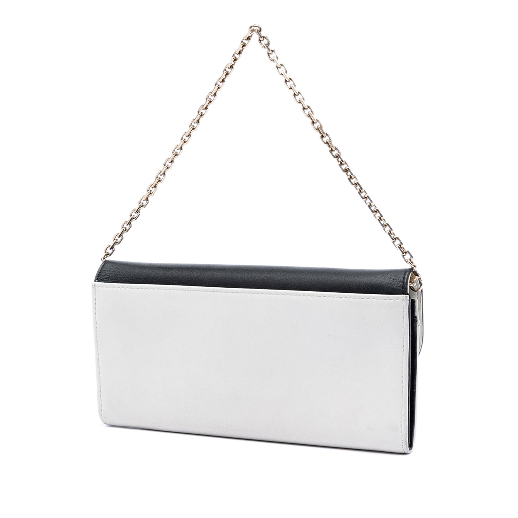 Dior Bicolor Calfskin Diorling Wallet on Chain