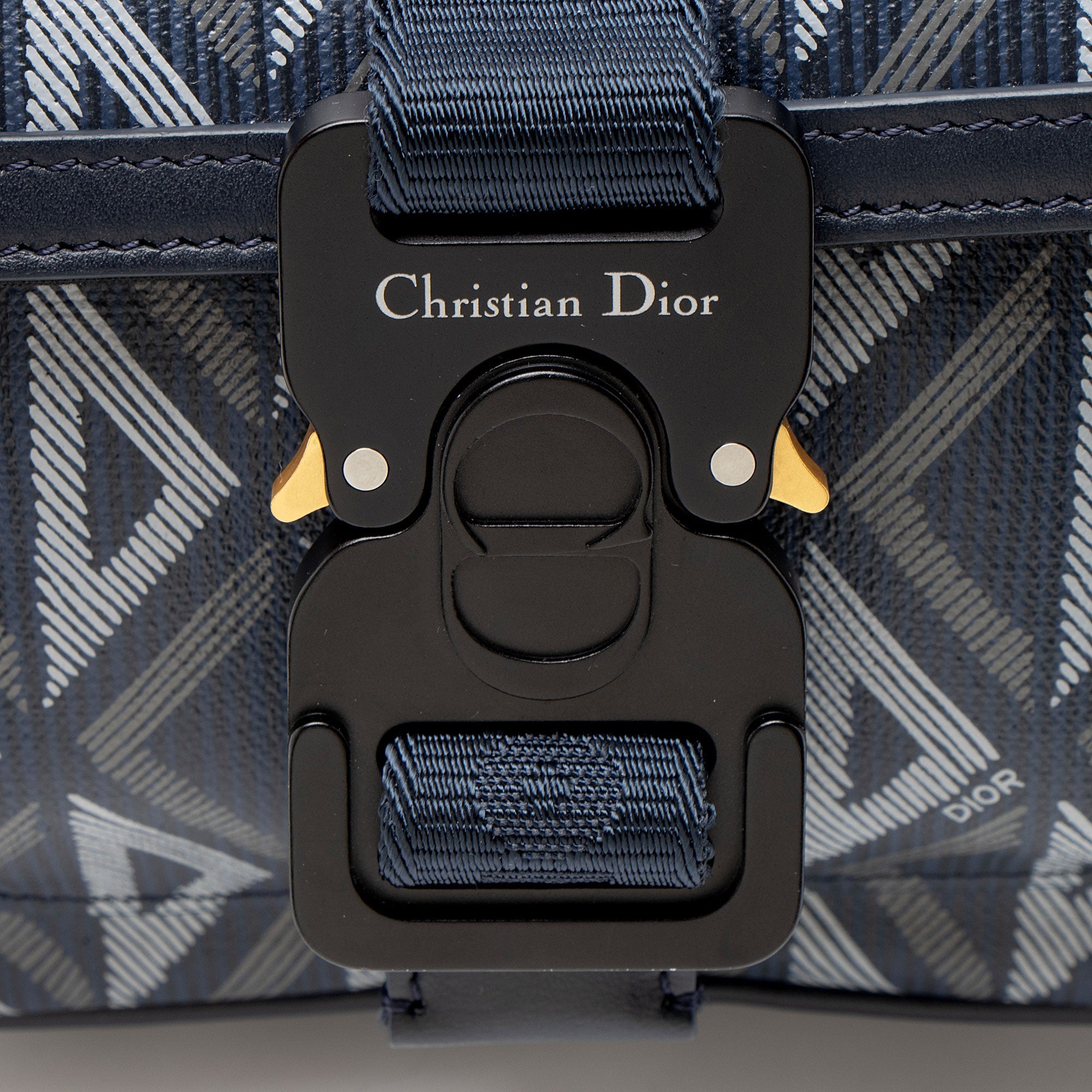Dior CD Diamond Coated Canvas Hit the Road Mini Shoulder Bag