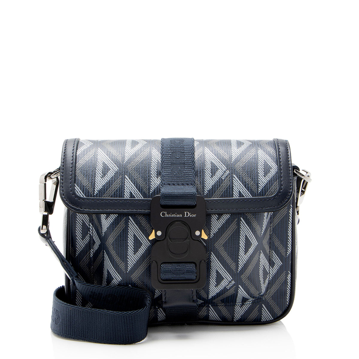Dior CD Diamond Coated Canvas Hit the Road Mini Shoulder Bag