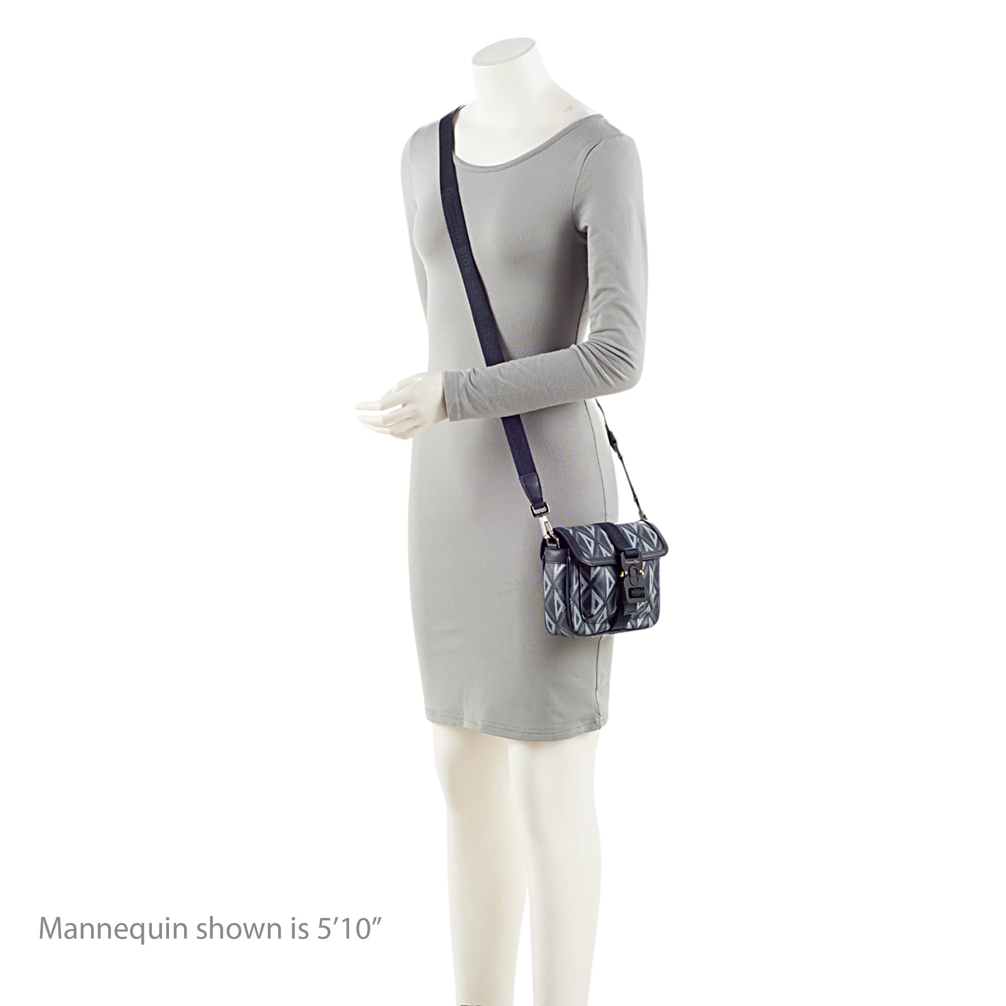 Dior CD Diamond Coated Canvas Hit the Road Mini Shoulder Bag
