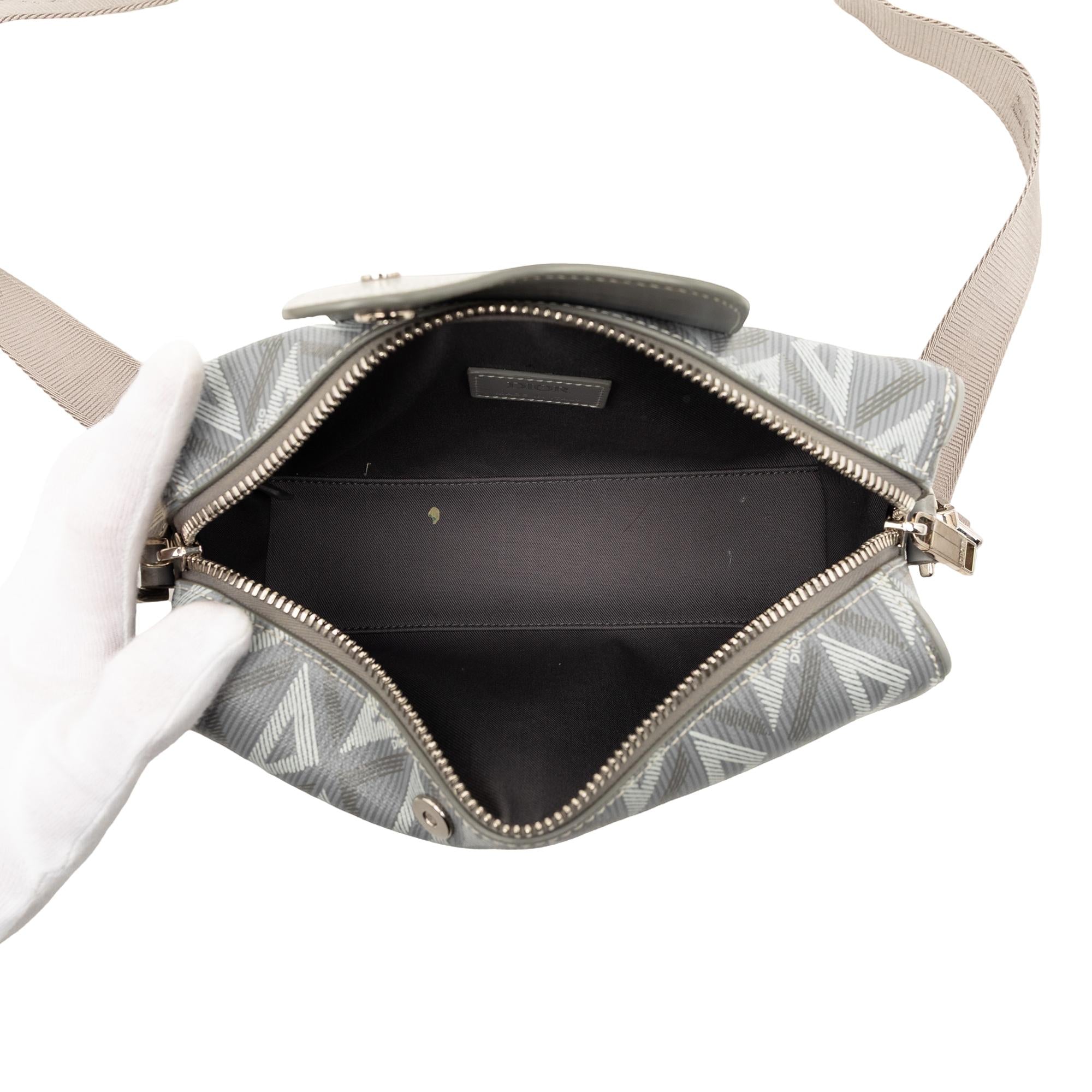 Dior CD Diamond Coated Canvas Lingot 22 Bag