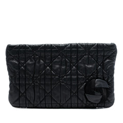 Dior Calfskin Cannage Rose Clutch