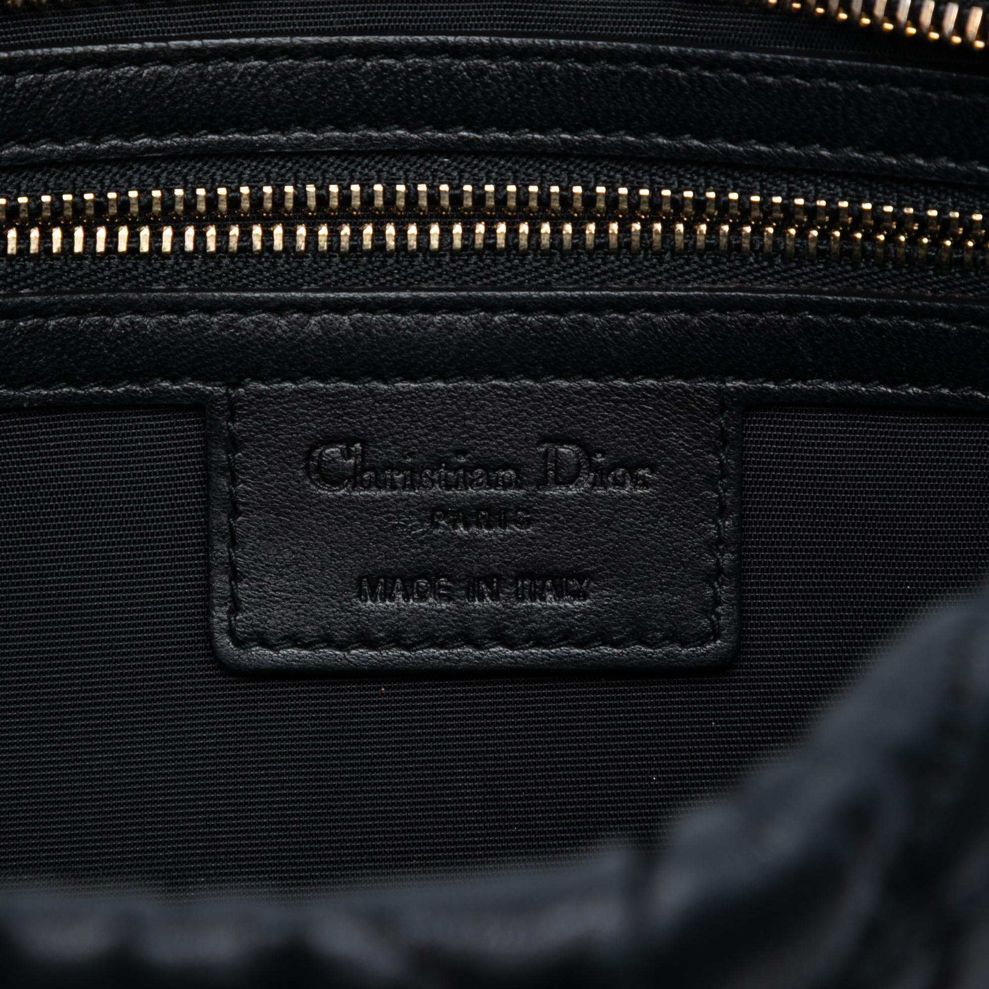 Dior Calfskin Cannage Rose Clutch