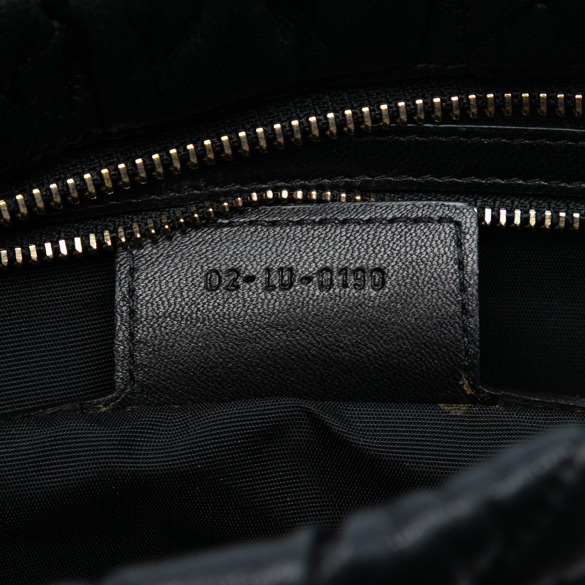 Dior Calfskin Cannage Rose Clutch