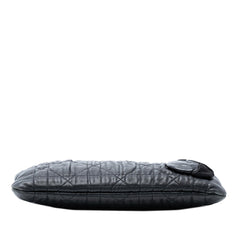 Dior Calfskin Cannage Rose Clutch