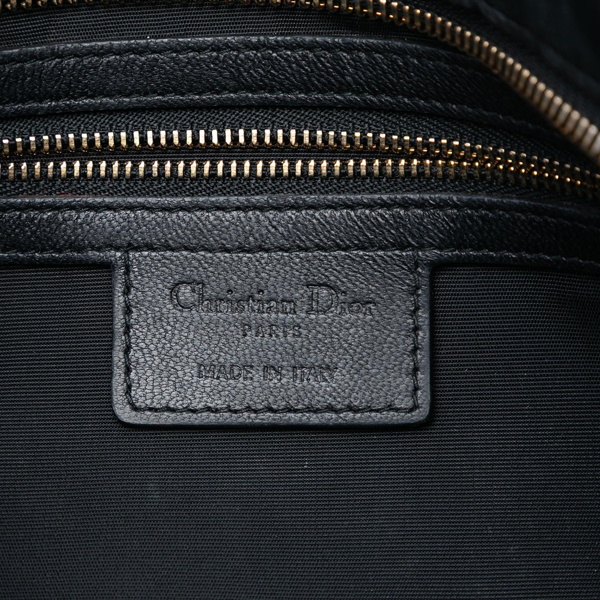 Dior Calfskin Cannage Rose Clutch