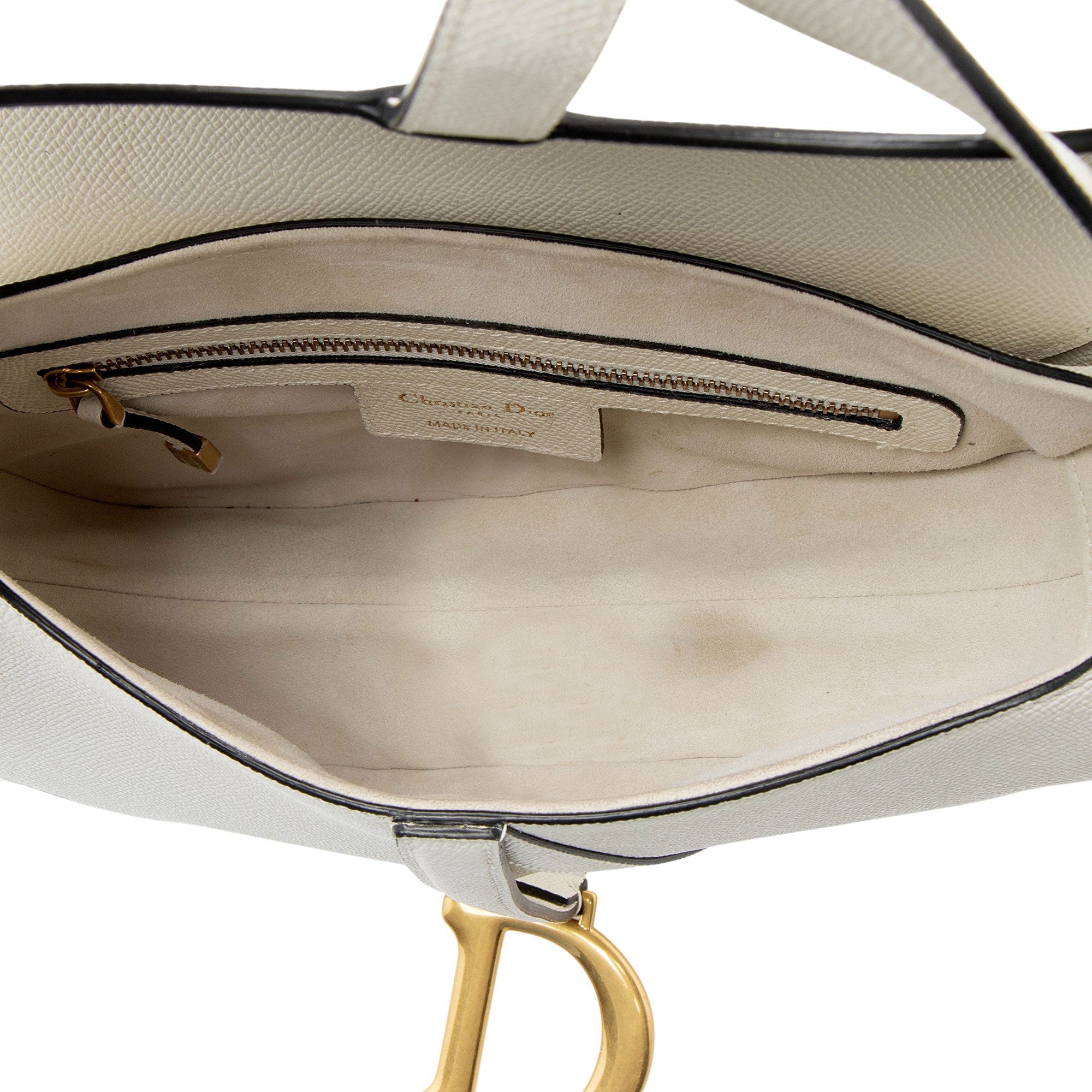 Dior Grained Calfskin Saddle Bag