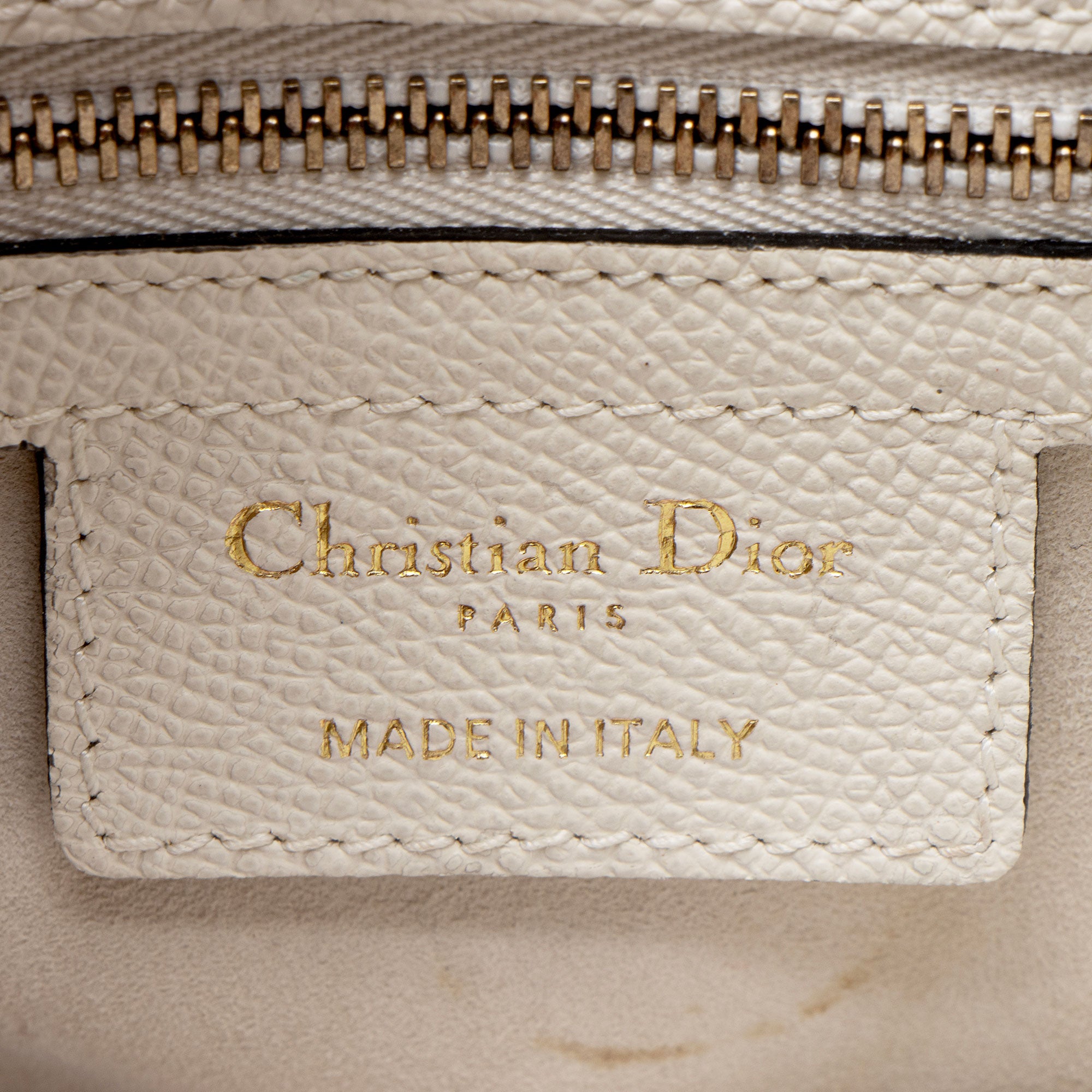 Dior Grained Calfskin Saddle Bag
