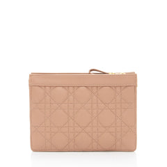 Dior Cannage Calfskin Caro Every Dior Pouch on Chain