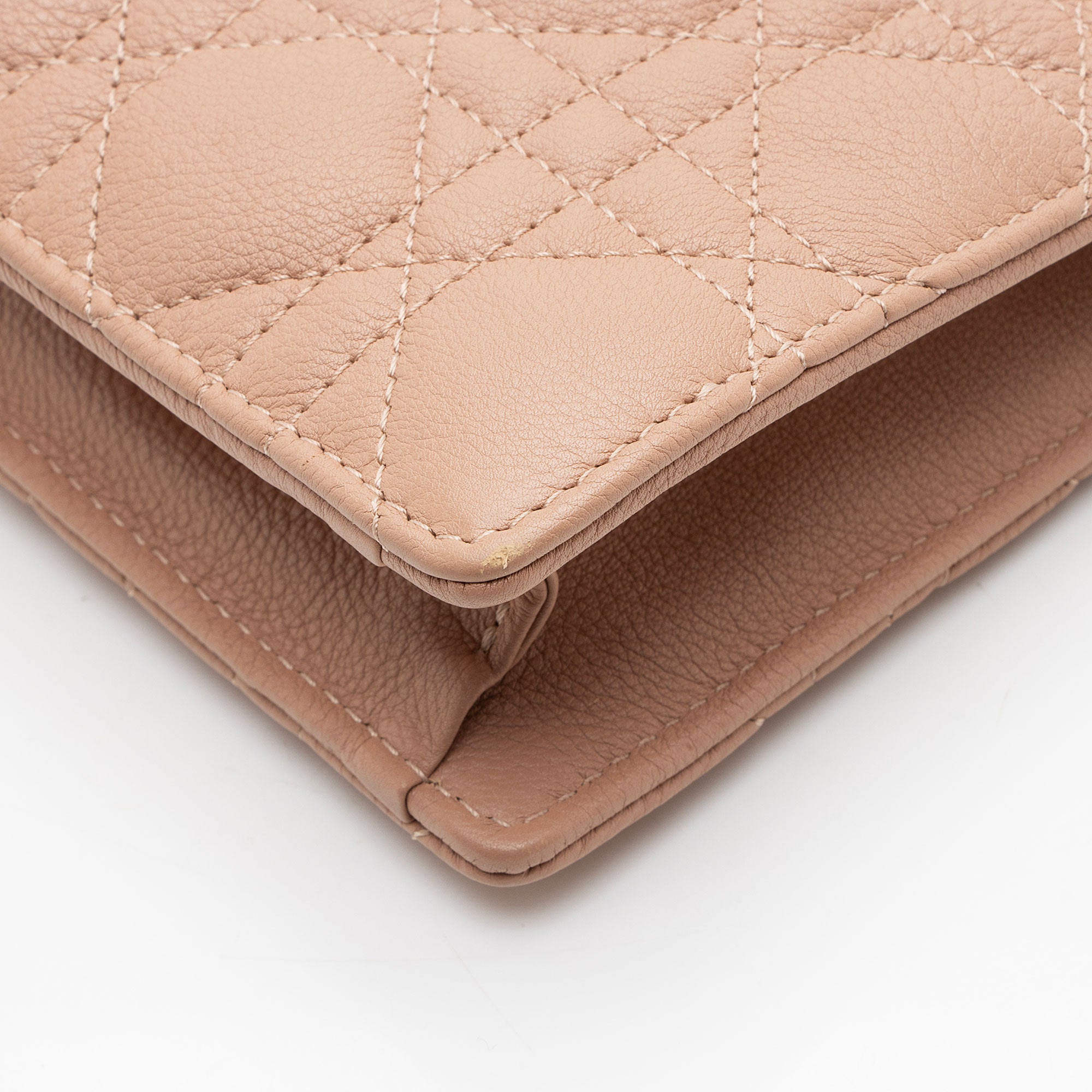 Dior Cannage Calfskin Caro Every Dior Pouch on Chain