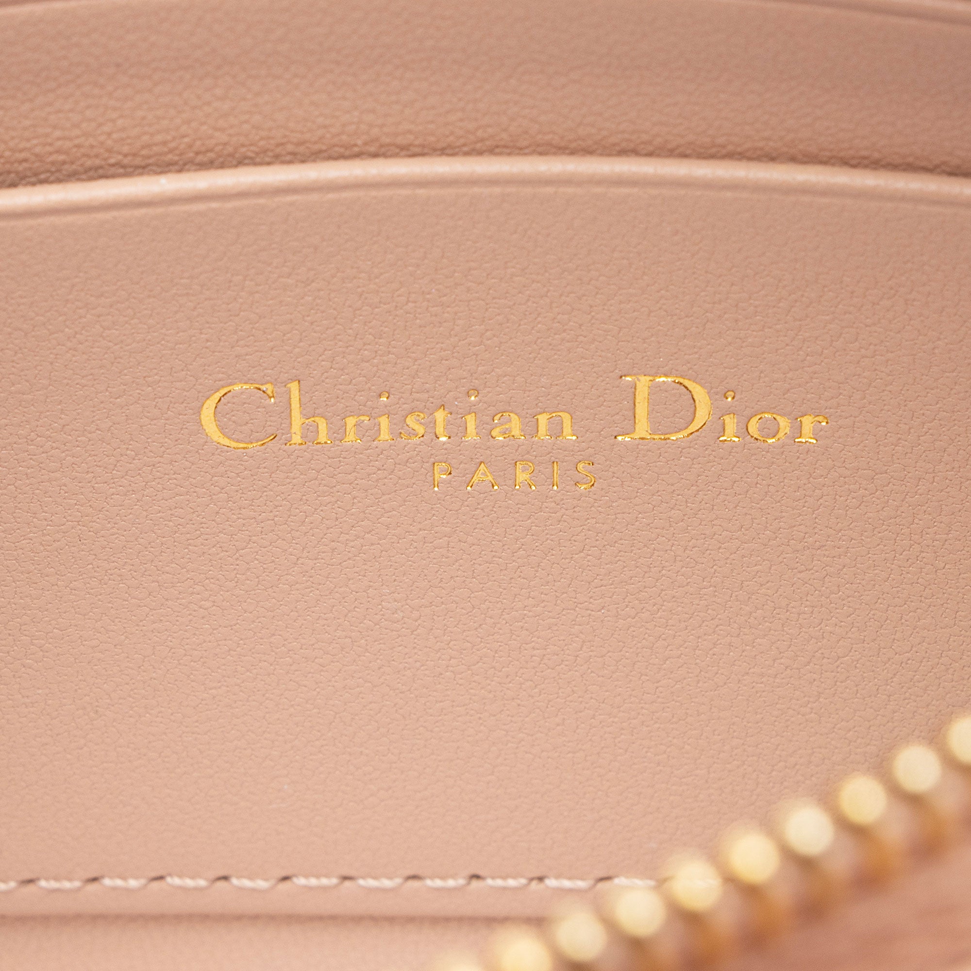 Dior Cannage Calfskin Caro Every Dior Pouch on Chain